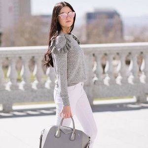 Topshop  Ruffle Sweater